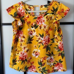 Paper Moon flutter sleeve top